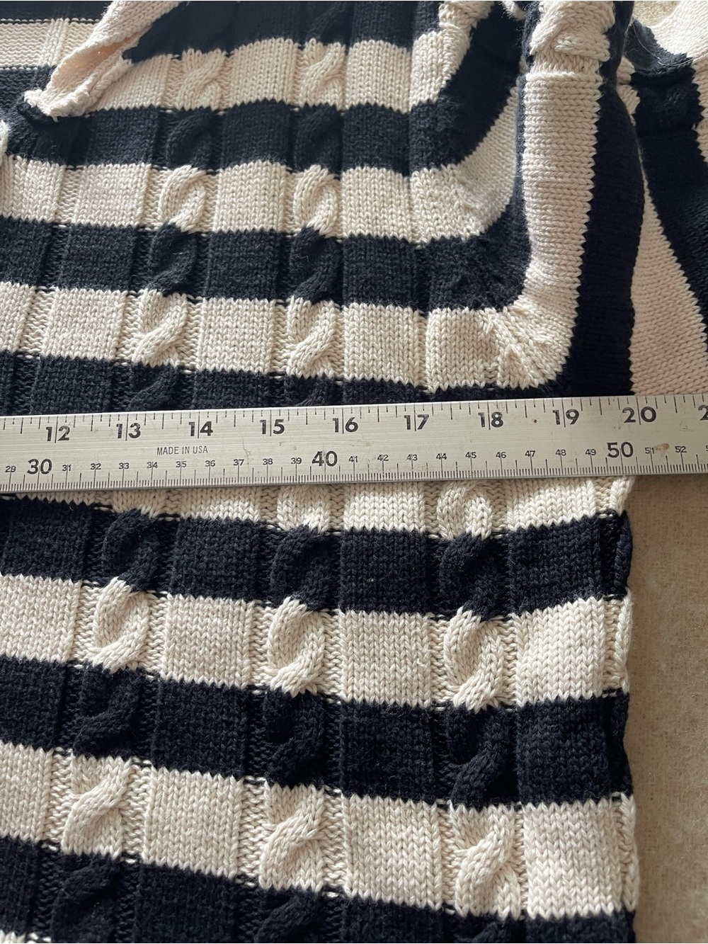 Striped Button-Front Cardigan - Picture 7 of 8